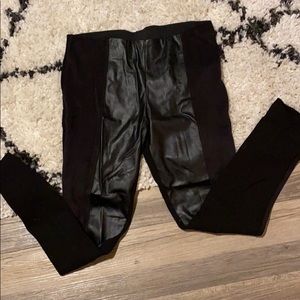 Zara Leather & Suede Legging